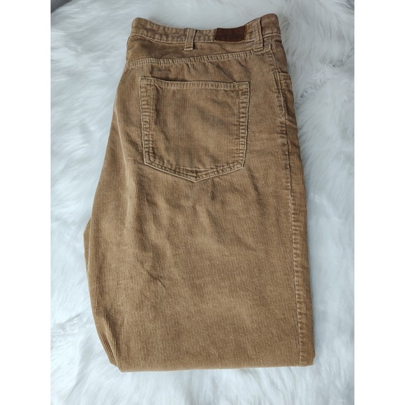 Lands' End Corduroy Pants Mens 40x32‎ Traditional Fit Jeans Cords Tan Brown - Picture 1 of 5